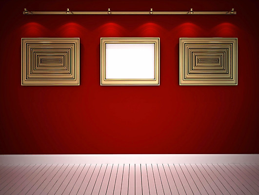 포토 JPG 해외이미지 배너 벽 프레임 실내 미술 사람없음 가로 빨간색 빛 인테리어 방 램프 발표 황금 클래식 미술관 수집 그림 박물관 캔버스 빛망울 해외202004 해외포토 디자인 컬러 컨셉 문화예술 조명 내부 파일형식 이미지허브