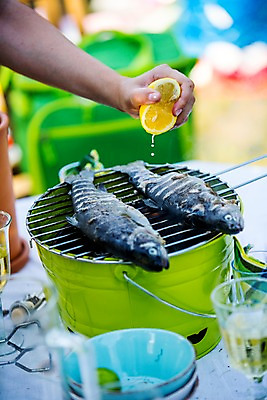 포토 JPG 주간 서양인 외국인 손 한명 20대 성인 야외 신체부위 파티 정원 그릴 레몬 즐거움 생선구이 성인만 국내포토 자연요소 1 감정 과일 주방용품 사람 인종 이벤트 청년 구이 생선요리 파일형식