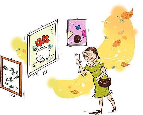 여자 문화 안경 예술 낙엽 가방 일러스트 문화예술 한명 사람 성인 가을 자신감 미술관 그림 열정 관람 국내일러스트 AI파일 1 잡화 계절 감정 잎 파일형식 벡터