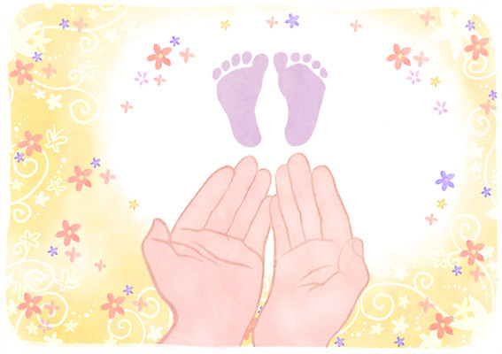 PSD 손 여자 꽃 행복 꽃백그라운드 일러스트 성인 신체부위 임산부 임신 설레임 발모양 국내일러스트 모양 식물 감정 백그라운드 사람 파일형식