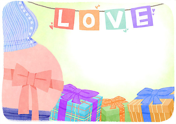 PSD 여자 행복 리본 일러스트 선물 사랑 한명 성인 선물상자 임산부 임신 축하 설레임 국내일러스트 1 감정 컨셉 사람 상자 파일형식