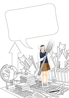 PSD 학생 여자 교육 교복 화살표 포크 말풍선 일러스트 청소년 프레임 한명 책 지구본 희망 수능 자신감 열정 답안지 컴퓨터용사인펜 별모형 찍기 프레임일러스트 국내일러스트 1 식기 옷 감정 별 모션 사람 모형 시험 사인펜 파일형식