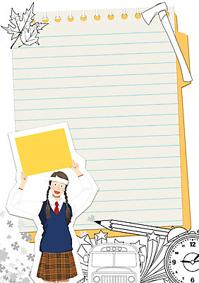 PSD 학생 여자 교육 교복 낙엽 일러스트 청소년 프레임 한명 연필 공책 희망 수능 자명종 자신감 포스트잇 열정 도끼 별모형 셔틀버스 프레임일러스트 국내일러스트 1 옷 감정 별 시계 잎 문구용품 학용품 버스 사람 필기구 모형 시험 알람 메모지 파일형식