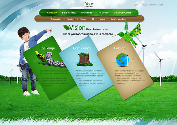 PSD 템플릿 남자 어린이 웹템플릿 비즈니스 조류 웹소스 디자인시안 사이트템플릿 회사홈페이지 서브 한명 홈페이지 홈페이지시안 한국인 그린에너지 풍력에너지 지구모양 이미지템플릿 모양 동물 1 지구 사람 동양인 에너지 파일형식 편집소스