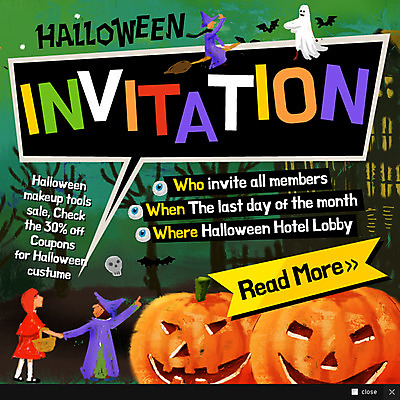 PSD 템플릿 여자 어린이 웹템플릿 팝업 웹팝업 이벤트 세명 파티 바구니 할로윈 유령 눈동자 마녀 박쥐 마녀모자 마녀복장 잭오랜턴 해골모형 이미지템플릿 모자_잡화 포유류 사람 모형 눈_신체부위 이벤트의상 파일형식