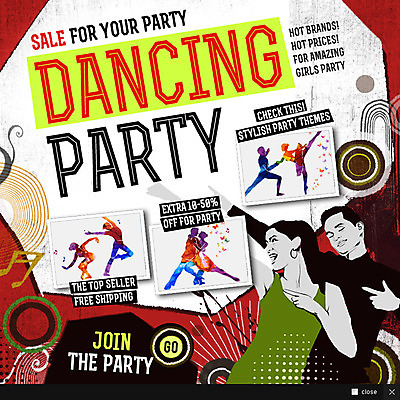 PSD 템플릿 여자 남자 실루엣 웹템플릿 음표 팝업 웹팝업 이벤트 여러명 파티 춤 이미지템플릿 기호 음악 다수 문화예술 촬영기법 사람 파일형식