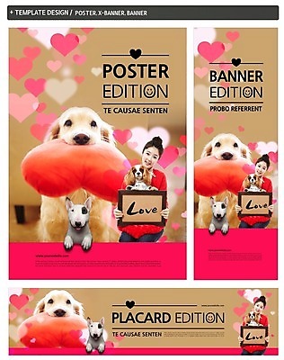 PSD 템플릿 배너 배너템플릿 여자 가로배너 ZIP 포스터 세로배너 반려견 세마리 사랑 한명 20대 성인 반려동물 세트 한국인 현수막 하트 개 강아지 반려 모양 동물 1 감정 포유류 3 사람 동양인 청년 가로 세로 파일형식