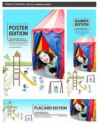 PSD 템플릿 배너 배너템플릿 여자 남자 가로배너 ZIP 포스터 어린이라이프 세로배너 어린이 웃음 여러명 세트 한국인 현수막 미끄럼틀 놀이기구 놀이터 그네 천막 라이프스타일 다수 놀이 표정 사람 동양인 가로 세로 파일형식