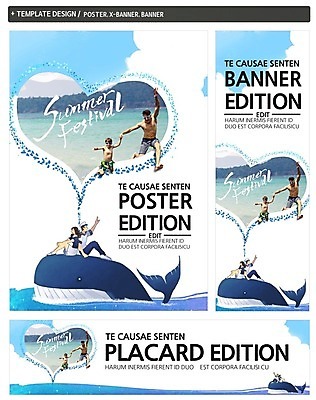 PSD 서양인 템플릿 배너 커플 배너템플릿 여자 남자 가로배너 ZIP 포스터 세로배너 아들 어린이 바다 가족 여러명 성인 해변 여름 세트 축제 현수막 하트 아빠 고래 모양 외국인 계절 다수 포유류 관계 사람 가로 세로 수중동물 파일형식