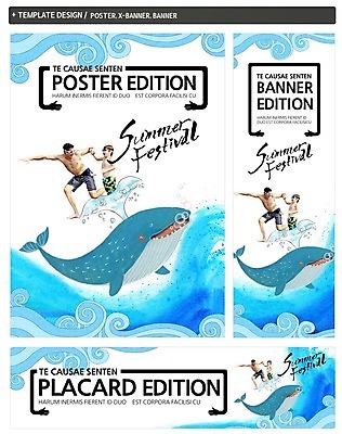 PSD 서양인 템플릿 배너 배너템플릿 남자 가로배너 ZIP 포스터 세로배너 아들 어린이 파도 바다 가족 성인 두명 여름 세트 축제 현수막 아빠 고래 외국인 계절 포유류 관계 사람 가로 세로 수중동물 파일형식