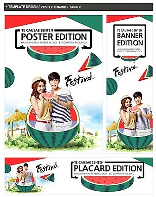 PSD 템플릿 배너 커플 배너템플릿 여자 남자 가로배너 ZIP 포스터 세로배너 여름음식 수박 상반신 성인 두명 앞모습 여름 세트 축제 한국인 현수막 제철음식 제철과일 계절 음식 뷰포인트 과일 관계 사람 동양인 가로 세로 제철 파일형식 여름_계절