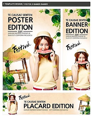 PSD 템플릿 배너 배너템플릿 여자 가로배너 ZIP 포스터 세로배너 여름음식 수박 한명 상반신 성인 앞모습 여름 세트 축제 한국인 현수막 오두막 먹기 밀짚모자 제철음식 제철과일 모자_잡화 1 계절 음식 뷰포인트 과일 모션 사람 동양인 가로 세로 제철 파일형식 여름_계절