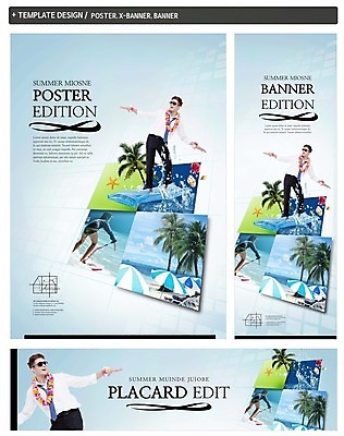 PSD 백인 템플릿 배너 배너템플릿 남자 가로배너 ZIP 포스터 세로배너 성인 해변 두명 여름 여름휴가 바캉스 세트 야자수 현수막 파라솔 서핑 비치베드 서양인 나무 계절 바다 휴가 사람 가로 세로 수상스포츠 파일형식 여름_계절