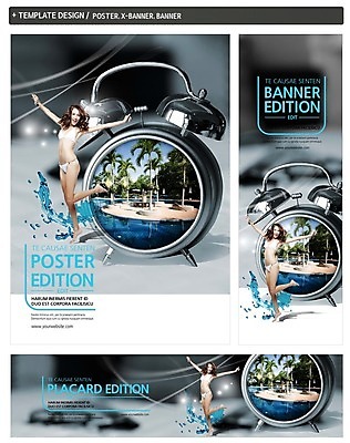 PSD 서양인 템플릿 배너 배너템플릿 여자 가로배너 ZIP 포스터 세로배너 수영장 한명 성인 여름 여름휴가 바캉스 세트 비키니 자명종 현수막 외국인 1 계절 수영복 시계 휴가 사람 가로 세로 알람 파일형식 여름_계절