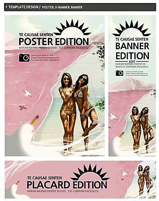 PSD 서양인 템플릿 배너 배너템플릿 여자 가로배너 ZIP 포스터 세로배너 갈매기 성인 해변 두명 앞모습 여름 친구 여름휴가 바캉스 세트 비키니 현수막 외국인 계절 수영복 바다 뷰포인트 관계 조류 휴가 사람 가로 세로 파일형식 여름_계절