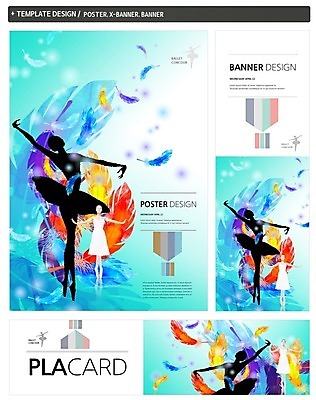 PSD 서양인 템플릿 배너 배너템플릿 여자 가로배너 ZIP 포스터 세로배너 성인 두명 세트 현수막 깃털 발레리나 발레복 외국인 옷 사람 가로 세로 발레 파일형식