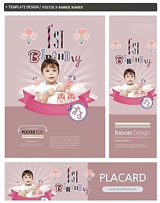 PSD 외국인 템플릿 배너 배너템플릿 여자 가로배너 ZIP 포스터 리본 세로배너 한명 선물상자 세트 돌_바위 현수막 아기 토끼 생일 풍선 반려 첫돌 1 기념일 포유류 선물 사람 인종 가로 세로 반려동물 상자 파일형식