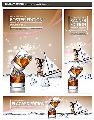 PSD 서양인 템플릿 배너 배너템플릿 여자 가로배너 ZIP 포스터 세로배너 요트 한명 성인 세트 비키니 얼음 현수막 양주 양주잔 자연요소 외국인 1 수영복 배_교통 술잔 주류 사람 가로 세로 파일형식