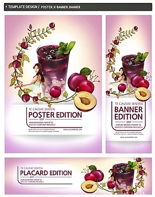 PSD 템플릿 배너 배너템플릿 여자 가로배너 ZIP 포스터 세로배너 한명 동양인 상반신 성인 옆모습 세트 현수막 칵테일 자두 1 뷰포인트 과일 주류 사람 인종 가로 세로 파일형식