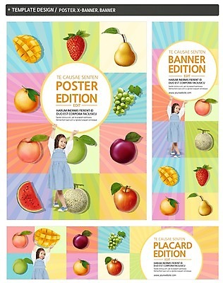 전신 PSD 외국인 템플릿 배너 배너템플릿 여자 가로배너 ZIP 포스터 세로배너 어린이 오렌지 과일 딸기 포도 수박 한명 서기 앞모습 세트 현수막 사과 멜론 복숭아 모과 망고 자두 1 뷰포인트 모션 사람 인종 가로 세로 열대과일 파일형식