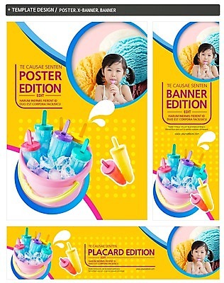 PSD 템플릿 배너 배너템플릿 여자 가로배너 ZIP 포스터 세로배너 어린이 아이스크림 한명 세트 한국인 현수막 막대아이스크림 1 디저트 사람 동양인 가로 세로 파일형식