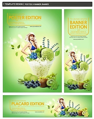PSD 백인 템플릿 배너 배너템플릿 여자 가로배너 ZIP 포스터 세로배너 포도 아이스크림 키위 한명 20대 성인 여름 세트 비키니 현수막 블루베리 챙모자 서양인 모자_잡화 1 계절 수영복 과일 디저트 사람 청년 가로 세로 파일형식
