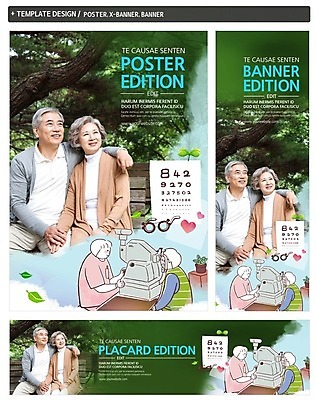 PSD 템플릿 배너 배너템플릿 여자 노년 남자 가로배너 ZIP 포스터 세로배너 의학 안기 여러명 상반신 성인 세트 노부부 한국인 현수막 시력 시력검사 부부 다수 모션 사람 동양인 가로 세로 검사_조사 파일형식