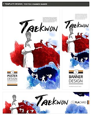 전신 PSD 템플릿 배너 영어 배너템플릿 남자 가로배너 실루엣 ZIP 포스터 세로배너 포즈 건강 여러명 상반신 성인 빨간색 파란색 세트 현수막 태권도 문자 컬러 다수 촬영기법 사람 가로 세로 격투기 파일형식