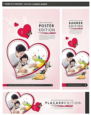 PSD 템플릿 배너 배너템플릿 여자 어린이교육 교육 남자 가로배너 딸 ZIP 포스터 세로배너 어린이 나비 색연필 미술 상반신 성인 두명 세트 한국인 현수막 하트 아빠 부녀 모양 곤충 가족 문화예술 학용품 사람 동양인 가로 세로 파일형식