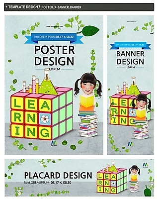 PSD 템플릿 배너 배너템플릿 여자 어린이교육 교육 가로배너 ZIP 포스터 세로배너 어린이 과학 나뭇잎 한명 책 세트 쌓기 한국인 현수막 큐브 시험관 삼각플라스크 1 잎 모션 실험기구 사람 동양인 가로 세로 플라스크 파일형식