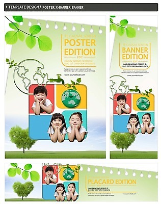 PSD 템플릿 배너 배너템플릿 여자 남자 가로배너 ZIP 포스터 세로배너 지구 어린이 캠페인 나뭇잎 상반신 앞모습 세명 세트 자연보호 그린캠페인 한국인 현수막 수도꼭지 뷰포인트 잎 자연 사람 동양인 가로 세로 보호 파일형식