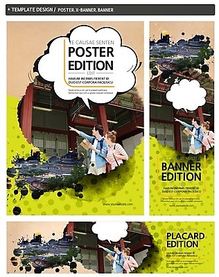 PSD 백인 템플릿 배너 커플 배너템플릿 여자 남자 가로배너 ZIP 포스터 세로배너 여행 말풍선 고건축 한국 성인 두명 세트 현수막 국내여행 서양인 건축물 아시아 관계 사람 가로 세로 파일형식