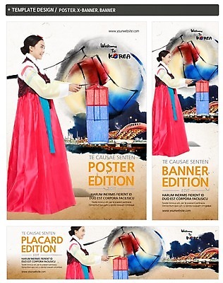 PSD 외국인 템플릿 배너 배너템플릿 여자 가로배너 ZIP 포스터 세로배너 여행 한명 동양인 성인 옆모습 세트 현수막 한복 청사초롱 국내여행 가교 1 한국전통 건축물 뷰포인트 사람 인종 가로 세로 전통의상 초롱 파일형식