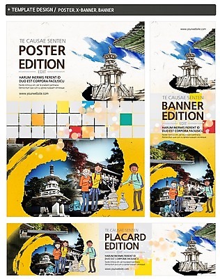 PSD 백인 템플릿 배너 배너템플릿 여자 남자 가로배너 ZIP 포스터 세로배너 여행 흑인 한국 동양인 세명 세트 현수막 석탑 국내여행 다보탑 서양인 아시아 사람 인종 가로 세로 탑 불국사 파일형식