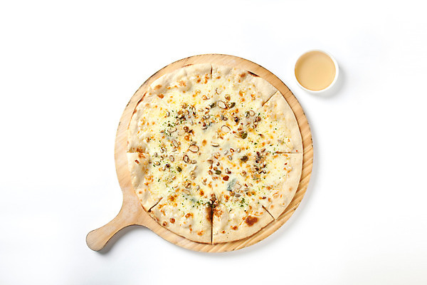 포토 JPG 스튜디오촬영 접시 음식 도마 피자 서양음식 실내 사람없음 하이앵글 오브젝트 꿀 고르곤졸라피자 국내포토 식기 뷰포인트 주방용품 패스트푸드 내부 파일형식