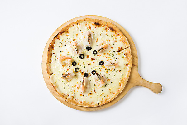 포토 JPG 스튜디오촬영 음식 도마 피자 서양음식 실내 사람없음 하이앵글 오브젝트 고르곤졸라피자 쉬림프피자 국내포토 뷰포인트 주방용품 패스트푸드 내부 파일형식