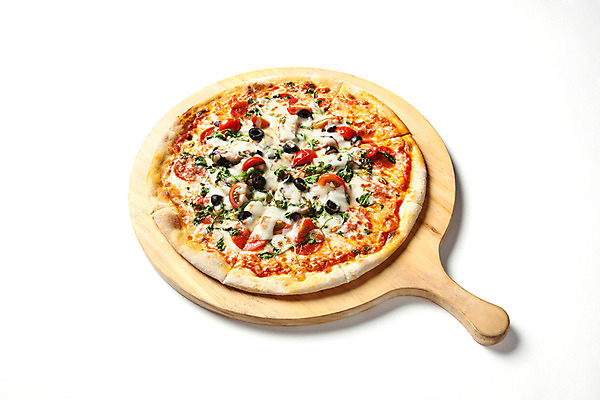 포토 JPG 스튜디오촬영 음식 도마 피자 서양음식 실내 사람없음 오브젝트 베이컨토마토피자 국내포토 주방용품 패스트푸드 내부 파일형식