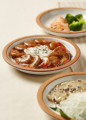 포토 JPG 스튜디오촬영 접시 음식 실내 사람없음 일본음식 간장새우 타코와사비 국내포토 식기 내부 파일형식