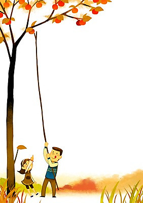 주간 PSD 여자 남자 어린이 백그라운드 일러스트 나뭇잎 성인 야외 두명 소풍 가을 감나무 감따기 나무막대 나무막대기 가을배경 국내일러스트 자연요소 나무 계절 잎 모션 감 사람 야외활동 막대기 막대 파일형식 가을_계절