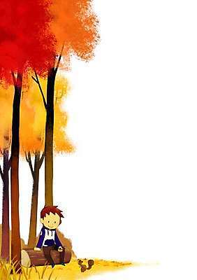 주간 PSD 나무 남자 어린이 백그라운드 일러스트 한명 야외 소풍 가을 먹이 다람쥐 가을배경 국내일러스트 자연요소 식물 1 계절 사람 야외활동 설치류 파일형식 동물