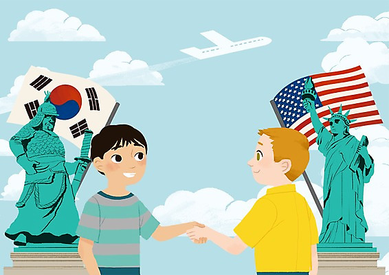 주간 PSD 구름 알파벳 남자 어린이 일러스트 악수 비행기 영어교육 야외 두명 성조기 태극기 자유의여신상 이순신장군비 국내일러스트 자연요소 영어 교육 항공교통 대중교통 사람 손짓 미국 세계문화유산 국기 파일형식