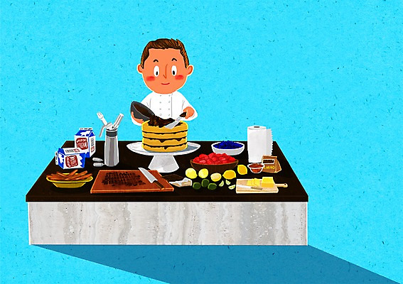 PSD 남자 일러스트 주방용품 도마 요리 한명 성인 케이크 요리사 조리복 레몬 조리대 요리중 식칼 키친타올 국내일러스트 직업 1 생활용품 유니폼 과일 모션 디저트 사람 화장지 파일형식