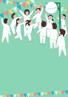 PSD 여자 남자 포스터 문화 어린이 예술 백그라운드 일러스트 문화예술 여러명 박 체육대회 박터트리기 오재미 운동회날 콩주머니 국내일러스트 다수 사람 놀이용품 체육 대회 파일형식