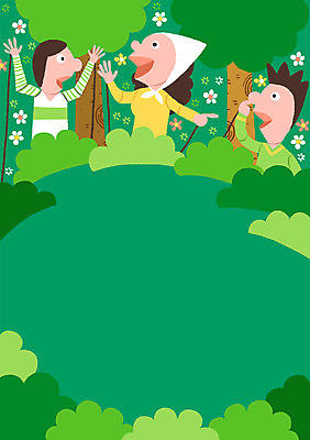 PSD 나무 포스터 문화 예술 인형 백그라운드 일러스트 문화예술 사람모양 무대 풀잎 손인형극 인형극 국내일러스트 모양 식물 잎 풀_식물 연극 파일형식