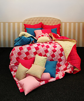 포토 JPG 해외이미지 분홍색 가구 쿠션 베개 주택 실내 사람없음 내부 장식 침실 침대 직물 면 담요 시트 해외202004 해외포토 컬러 생활용품 침구 건물 파일형식 이미지허브