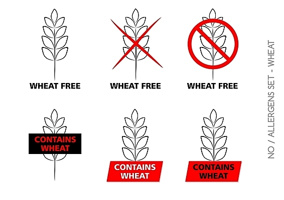 JPG 해외이미지 일러스트 사람없음 금지 밀 해외202004 글루텐프리 글루틴 해외일러스트 곡류 파일형식 이미지허브