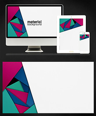 PSD 디자인 종이 백그라운드 일러스트 모바일 사람없음 태블릿 모니터 플랫 페이퍼아트 감성 메터리얼디자인 메터리얼백그라운드 국내일러스트 컨셉 전자제품 스마트기기 컴퓨터 파일형식