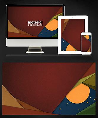 PSD 디자인 종이 백그라운드 일러스트 모바일 사람없음 태블릿 모니터 플랫 페이퍼아트 감성 메터리얼디자인 메터리얼백그라운드 국내일러스트 컨셉 전자제품 스마트기기 컴퓨터 파일형식