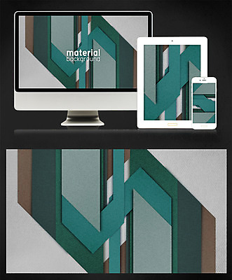PSD 디자인 종이 백그라운드 일러스트 모바일 사람없음 태블릿 모니터 플랫 페이퍼아트 감성 메터리얼디자인 메터리얼백그라운드 국내일러스트 컨셉 전자제품 스마트기기 컴퓨터 파일형식