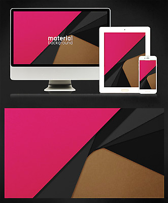 PSD 디자인 종이 백그라운드 일러스트 모바일 사람없음 태블릿 모니터 플랫 페이퍼아트 감성 메터리얼디자인 메터리얼백그라운드 국내일러스트 컨셉 전자제품 스마트기기 컴퓨터 파일형식